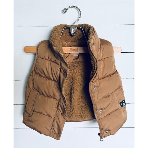 Infant Boys' Little Bipsy Sherpa Lined Puffer Vest, Size 6-12 Months - Picture 3 of 4